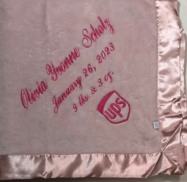 Corporate Logo Baby Blanket |  Corporate Baby Gift