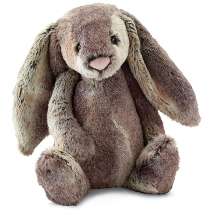 Cute wood land bunny in gray