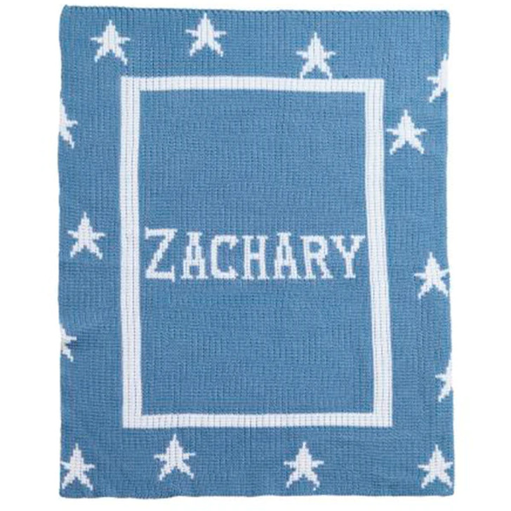 Floating Star with Name & Border - Butterscotch Blankee