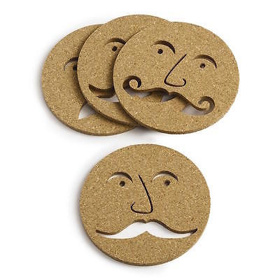Mustache Coasters