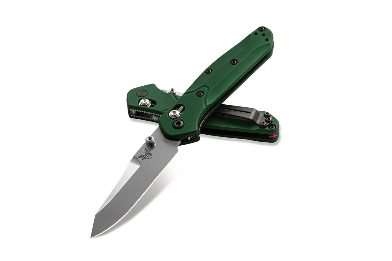 Benchmade 945 Mini Osborne Folding Knife S30V Satin Blade, Green