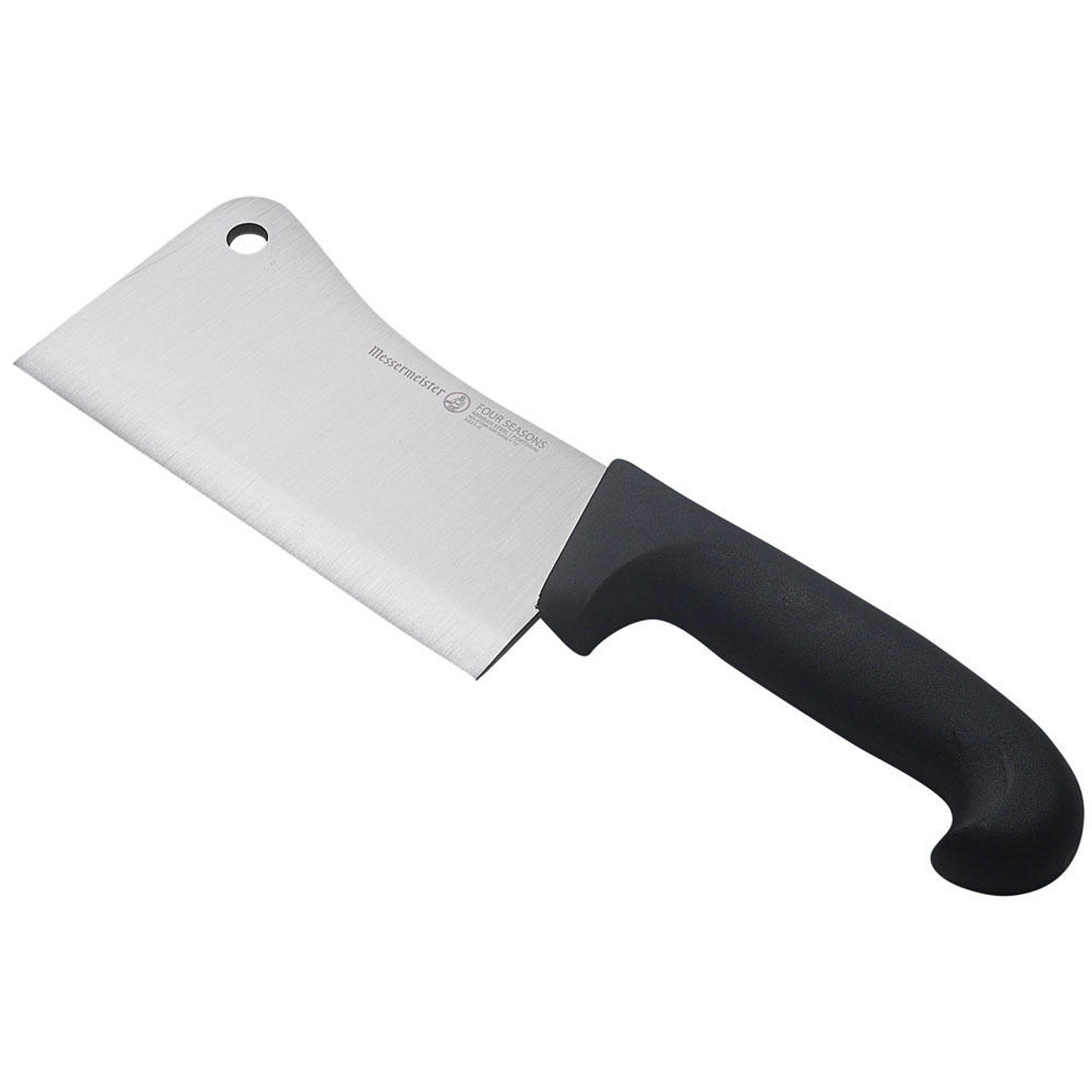 Messermeister Four Seasons Heavy Duty Stainless Steel Meat Cleaver Knife, 6  Inch