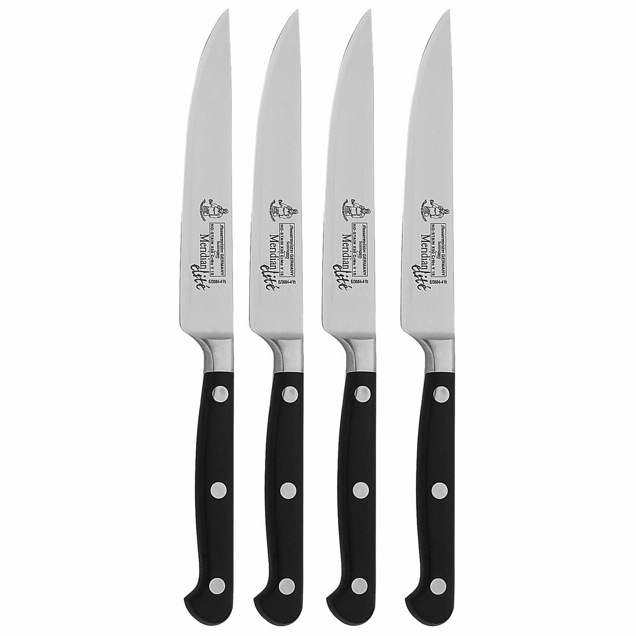 Messermeister E/3684-4/4S Four Piece Steak Knife Set - Meridian Elite