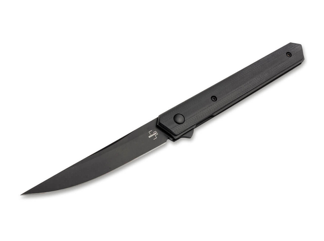 Boker Plus Kwaiken Air Flipper Knife VG-10 Black Blade, Black G1 Handles -  01BO339 - American Flags & Cutlery