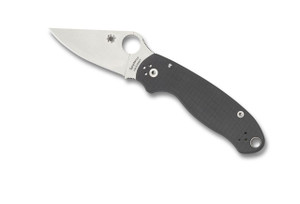Spyderco Para 3 Maxamet Stonewash Plain Blade, Dark Gray G10 Handles - C223GPDGY Spyderco Para 3 Maxamet Stonewash Plain Blade, Dark Gray G10 Handles - C223GPDGY