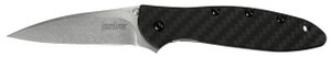 Kershaw 1660CF Leek Spring Assisted Opening Knife Carbon Fiber Stonewash Kershaw 1660CF Leek Spring Assisted Opening Knife Carbon Fiber Stonewash