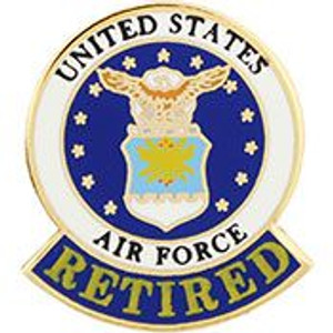 Eagle Emblems Pin - USAF Emblem Retired - P15039