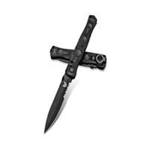 Benchmade 391SBK SOCP Tactical Folder D2 Back Combo Blade, Black CF-Elite Handles Benchmade 391SBK SOCP Tactical Folder D2 Back Combo Blade, Black CF-Elite Handles