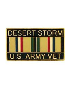 Eagle Emblems Pin - Desert Storm, Army Veteran -  P12258