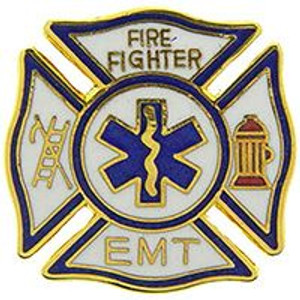 Eagle Emblems Pin - Fire & EMT - P06257