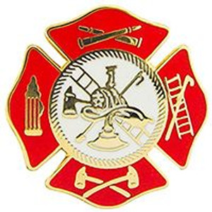 Eagle Emblems Pin - Fire Dept. Logo - P05249