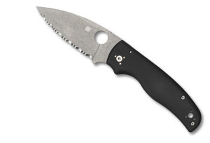 Spyderco Shaman G-10 Black Serrated Spyderco Shaman G-10 Black Serrated