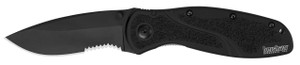 Kershaw 1670BLKST Blur Serrated Black Assisted Opening Tactical Knife Kershaw 1670BLKST Blur Serrated Black Assisted Opening Tactical Knife