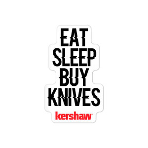 Kershaw ESBK 3 x 5 White Vinyl Decal Kershaw ESBK 3 x 5 White Vinyl Decal