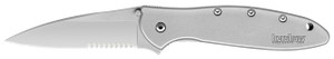 Kershaw 1660ST Leek Serrated Spring Assisted Opening Knife Stainless Steel Kershaw 1660ST Leek Serrated Spring Assisted Opening Knife Stainless Steel
