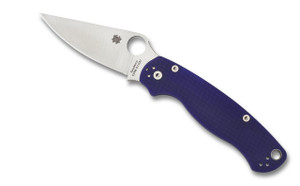 Spyderco Para Military 2 Dark Blue G-10 Scales, CPM-S110V Blade - C81GPDBL2 Spyderco Para Military 2 Dark Blue G-10 Scales, CPM-S110V Blade - C81GPDBL2