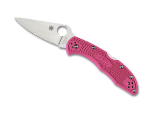 Spyderco Delica 4 Flat Ground, Pink FRN Handle, CPM-S30V Steel Folding Knife- C11FPPNS30V Spyderco Delica 4 Flat Ground, Pink FRN Handle, CPM-S30V Steel Folding Knife- C11FPPNS30V