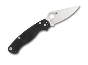 Spyderco Para Military 2 Black G-10 Handle Left Handed, CPM-S45VN Plain Blade - C81GPLE2 Spyderco Para Military 2 Black G-10 Handle Left Handed, CPM-S45VN Plain Blade - C81GPLE2