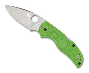 Spyderco Native 5 Salt Folding Knife, LC200N Plain Blade, Green FRN Handles - C41PGR5 Spyderco Native 5 Salt Folding Knife, LC200N Plain Blade, Green FRN Handles - C41PGR5