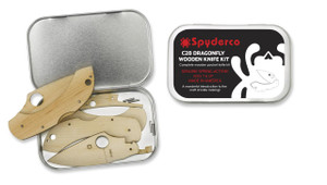 Spyderco Dragonfly Wooden Folding Knife Kit - WDKIT1 Spyderco Dragonfly Wooden Folding Knife Kit - WDKIT1
