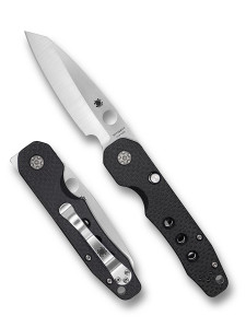 Spyderco Smock Folding Knife S30V Plain Blade, Carbon Fiber G10 Handles - C240CFP Spyderco Smock Folding Knife S30V Plain Blade, Carbon Fiber G10 Handles - C240CFP