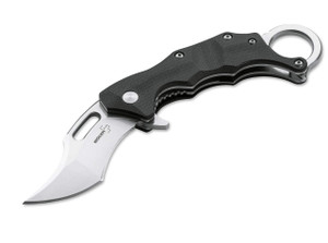 Boker Plus Wildcat Karambit Flipper Knife D2 Stonewash Blade, G10 handles - 01BO772 Boker Plus Wildcat Karambit Flipper Knife D2 Stonewash Blade, G10 handles - 01BO772