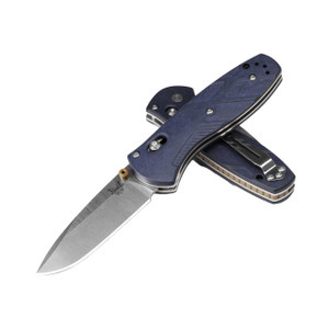 Benchmade 585-03 Mini-Barrage Assisted Folding Knife, S30V Satin Blade, Blue Canyon Richlite Handles Benchmade 585-03 Mini-Barrage Assisted Folding Knife, S30V Satin Blade, Blue Canyon Richlite Handles