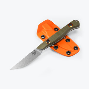 Benchmade 15700-01 Flyway Fixed Blade Knife, CPM-S90V Satin Blade, OD Green G10 Handles Benchmade 15700-01 Flyway Fixed Blade Knife, CPM-S90V Satin Blade, OD Green G10 Handles