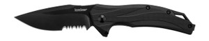 Kershaw 1645BLKST Lateral Assisted Flipper 8Cr13Mov Combo Blade, Black Nylon Handles Kershaw 1645BLKST Lateral Assisted Flipper 8Cr13Mov Combo Blade, Black Nylon Handles
