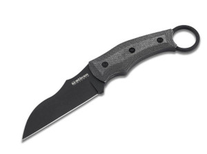 Boker Magnum Straight Karambit Fixed Blade Knife 7Cr17Mov Blade Steel, Black Micarta Handles - 02RY700   Boker Magnum Straight Karambit Fixed Blade Knife 7Cr17Mov Blade Steel, Black Micarta Handles - 02RY700