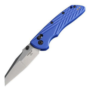 Hogue Deka Folding Knife CPM-MagnaCut Modified Wharncliffe Blade, Blue Polymer Handle - 24363   Hogue Deka Folding Knife CPM-MagnaCut Modified Wharncliffe Blade, Blue Polymer Handle - 24363