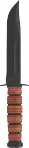 KA-BAR 1217 USMC Full Size Fighting Knife, 1095 Cro-Van Blade, Leather Handle KA-BAR 1217 USMC Full Size Fighting Knife, 1095 Cro-Van Blade, Leather Handle