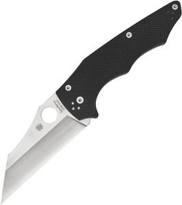 Spyderco Yojumbo Folding Knife S30V Satin Blade, Coarse Black G10 Handle - C253GP Spyderco Yojumbo Folding Knife S30V Satin Blade, Coarse Black G10 Handle - C253GP