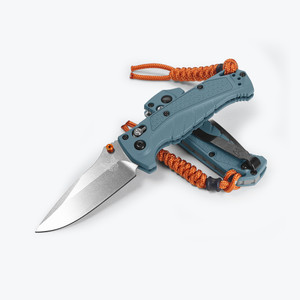 Benchmade 18065 Mini Adira Folding Knife CPM-MagnaCut Drop Point Blade, Depth Blue Grivory Handles Benchmade 18065 Mini Adira Folding Knife CPM-MagnaCut Drop Point Blade, Depth Blue Grivory Handles