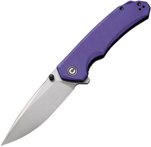 CIVIVI Barzen Flipper Knife Sandvik 14C28N Blade, Purple G10 Handle CIVIVI Barzen Flipper Knife Sandvik 14C28N Blade, Purple G10 Handle