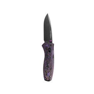 Benchmade Gold Class 585BK-251 Mini-Barrage Assisted Open Knife COM-S90V Blade Steel, Purple Haze Carbon Fiber Handle Benchmade Gold Class 585BK-251 Mini-Barrage Assisted Open Knife COM-S90V Blade Steel, Purple Haze Carbon Fiber Handle