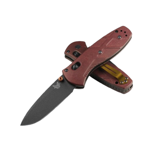 Benchmade 585BK-04 Mini Barrage Assisted Folding Knife CPM-S30V Black Blade, Redstone Richlite Benchmade 585BK-04 Mini Barrage Assisted Folding Knife CPM-S30V Black Blade, Redstone Richlite