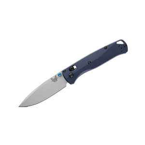 Benchmade 535SL-13 Bugout Folding Knife S90V Crushed Silver Drop Point Blade, Crater Blue Aluminum Handles Benchmade 535SL-13 Bugout Folding Knife S90V Crushed Silver Drop Point Blade, Crater Blue Aluminum Handles