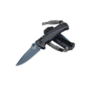Benchmade 18065BT-01 Mini Adira Folding Knife CPM-MagnaCut Cerakote Blue Blade, Tempest Gray Girvory Handles Benchmade 18065BT-01 Mini Adira Folding Knife CPM-MagnaCut Cerakote Blue Blade, Tempest Gray Girvory Handles