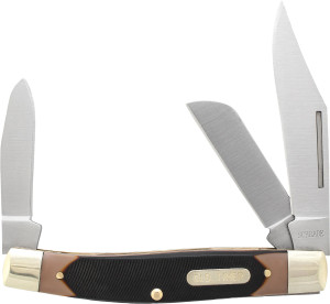 Old Timer Senior Slipjoint 3 Blade 7Cr17Mov Steel, Brown Glass Filled Nylon Handle Old Timer Senior Slipjoint 3 Blade 7Cr17Mov Steel, Brown Glass Filled Nylon Handle