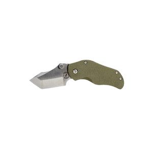 Sniper Bladework's AP Tanto Folding Knife S35VN Tanto Blade , OD Green Micarta / Titanium Handle Sniper Bladework's AP Tanto Folding Knife S35VN Tanto Blade , OD Green Micarta / Titanium Handle