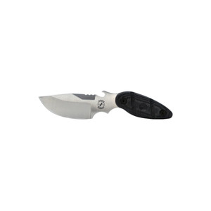Sniper Bladework's Utility Skinner Fixed Blade Satin SUJ2 Drop Point Blade, Black Micarta Handle Sniper Bladework's Utility Skinner Fixed Blade Satin SUJ2 Drop Point Blade, Black Micarta Handle