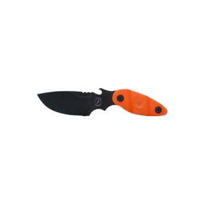 Sniper Bladework's Utility Skinner Fixed Blade PVD Coated SUJ2 Drop Point Blade, Sniper Orange G10 Handle Sniper Bladework's Utility Skinner Fixed Blade PVD Coated SUJ2 Drop Point Blade, Sniper Orange G10 Handle