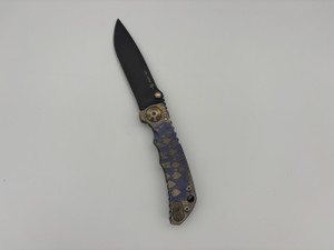 Pre-Owned Spartan Harsey 2022 Royal Flush Black PVD CPM-S45VN Blade, Titanium Handles ( Condition: Lightly Used, Box: Yes) Pre-Owned Spartan Harsey 2022 Royal Flush Black PVD CPM-S45VN Blade, Titanium Handles ( Condition: Lightly Used, Box: Yes)