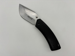 Pre-Owned Revo Knives Canyon D2 Modified Drop Point Blade , Black FRN Handle (Condition: New , Box: Yes) Pre-Owned Revo Knives Canyon D2 Modified Drop Point Blade , Black FRN Handle (Condition: New , Box: Yes)