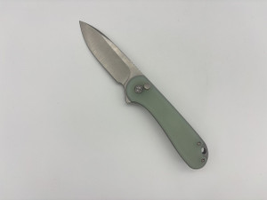 Pre-Owned Civivi Elementum II Nitro-V Drop Point Blade, Jade G10 Handles (Condition: New, Box: No)