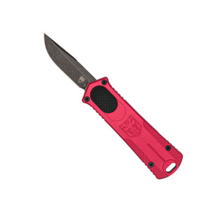 Cobratec 952 Gen II California OTF Auto, D2 Tanto Blade, Red 6061-T6 Aluminum Handles