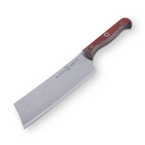 Messermeister Custom 6.5 Inch Nakiri Knife, Terra Red Handle