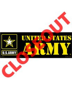 Eagle Emblems Bumper - ARMY LOGO, US - BM0453