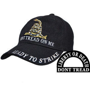Eagle Emblems Cap - Dont Tread On Me (Black) - CP00126 Eagle Emblems Cap - Dont Tread On Me (Black) - CP00126